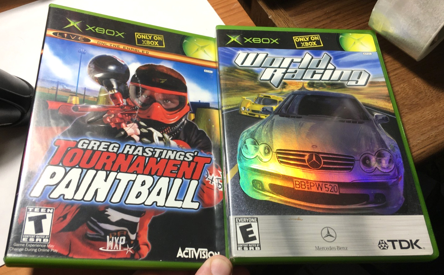 XBOX World Racing: Mercedes Benz & Greg Hastings' Tournament Paintball CIB