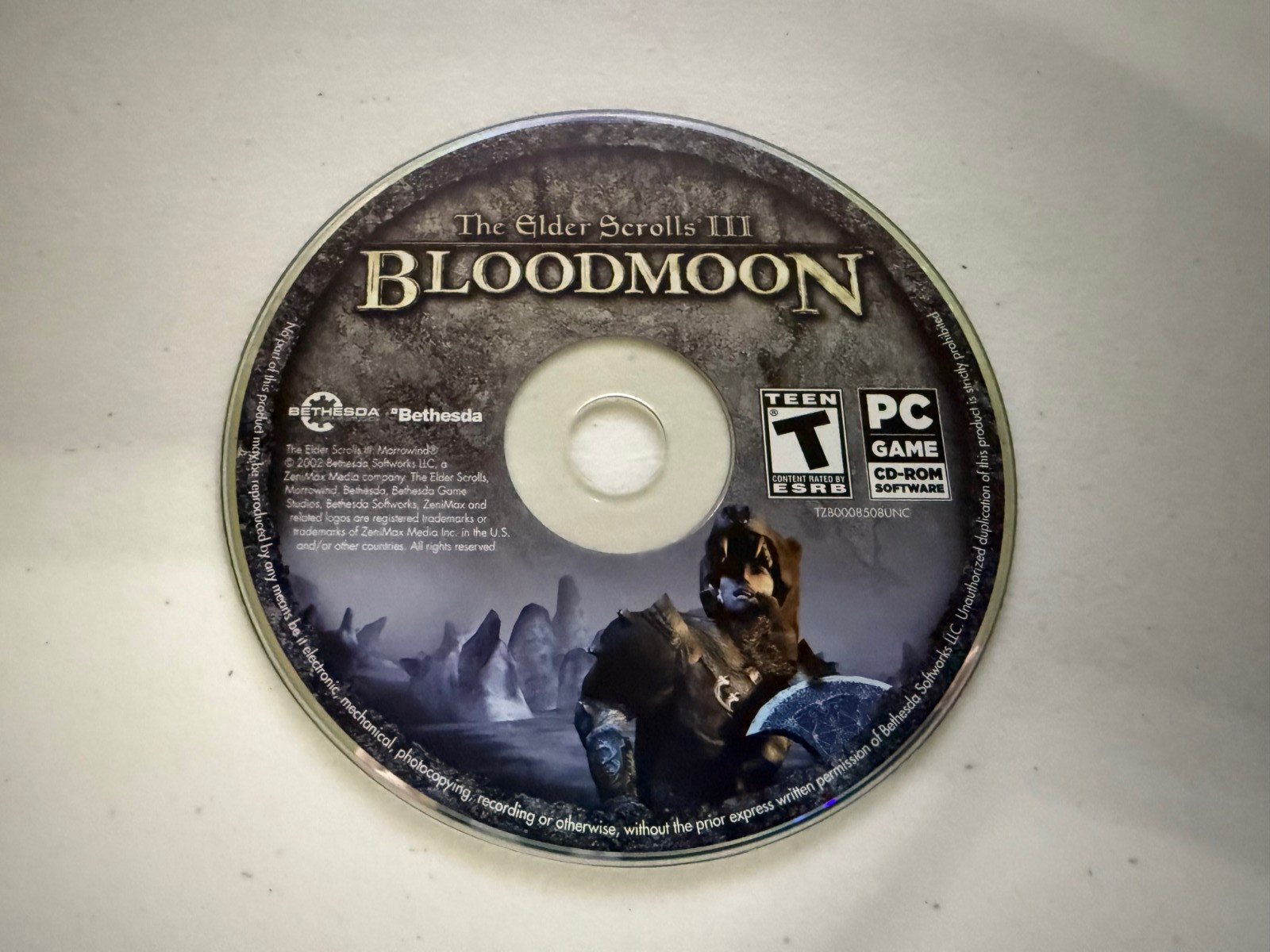The Elder Scrolls III Bloodmoon (PC CD-ROM) NO TRACKING - DISC ONLY #1409