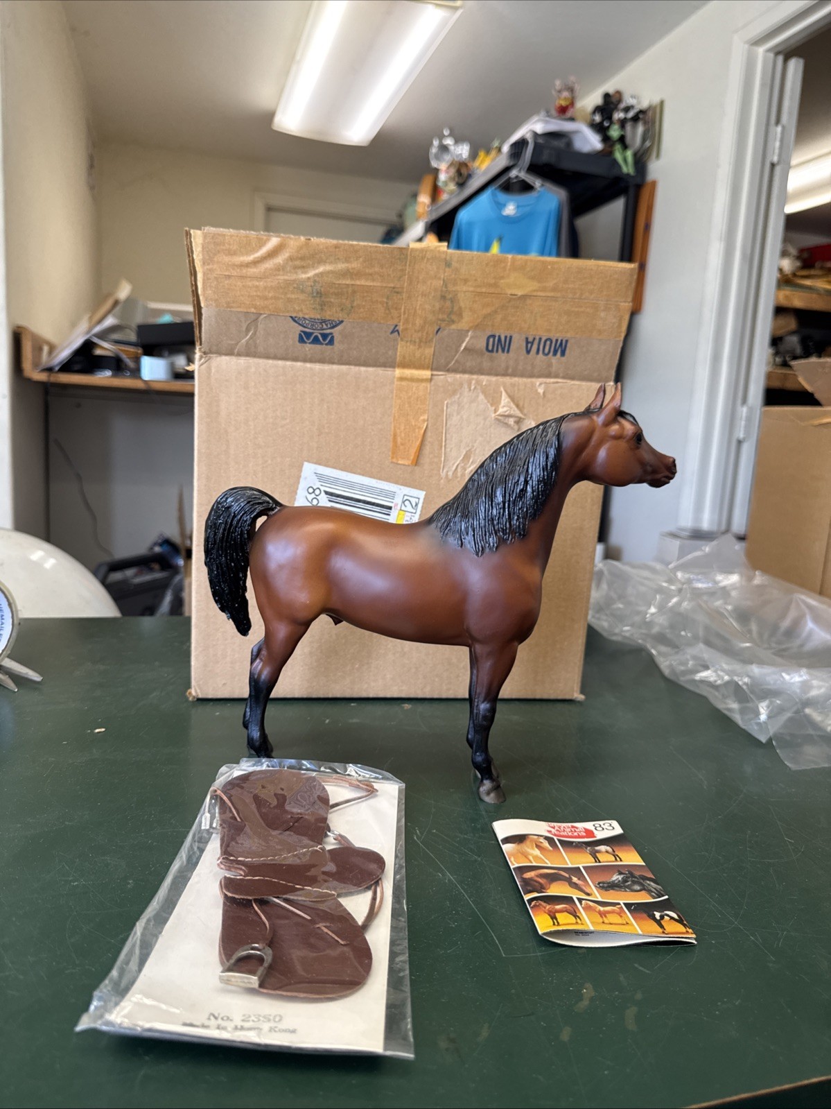 Vintage Breyer Proud Arabian Stallion 212 Mahogany Bay JC Penny 2350 Saddle