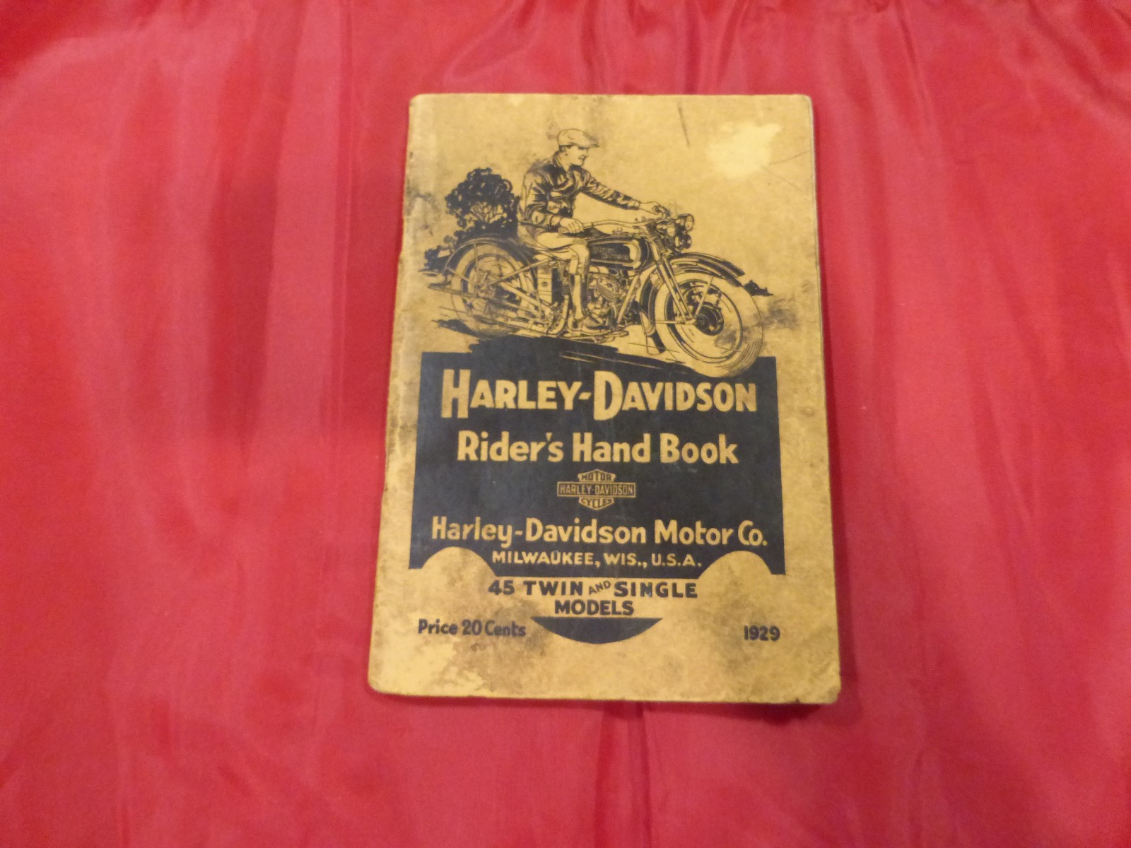 Harley Davidson 929 Riders Hand Book Owners Manual