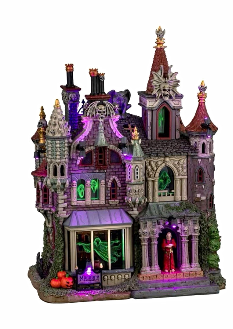 NEW Lemax Spooky Town Lighted Haunted House Halloween Village Building in Box