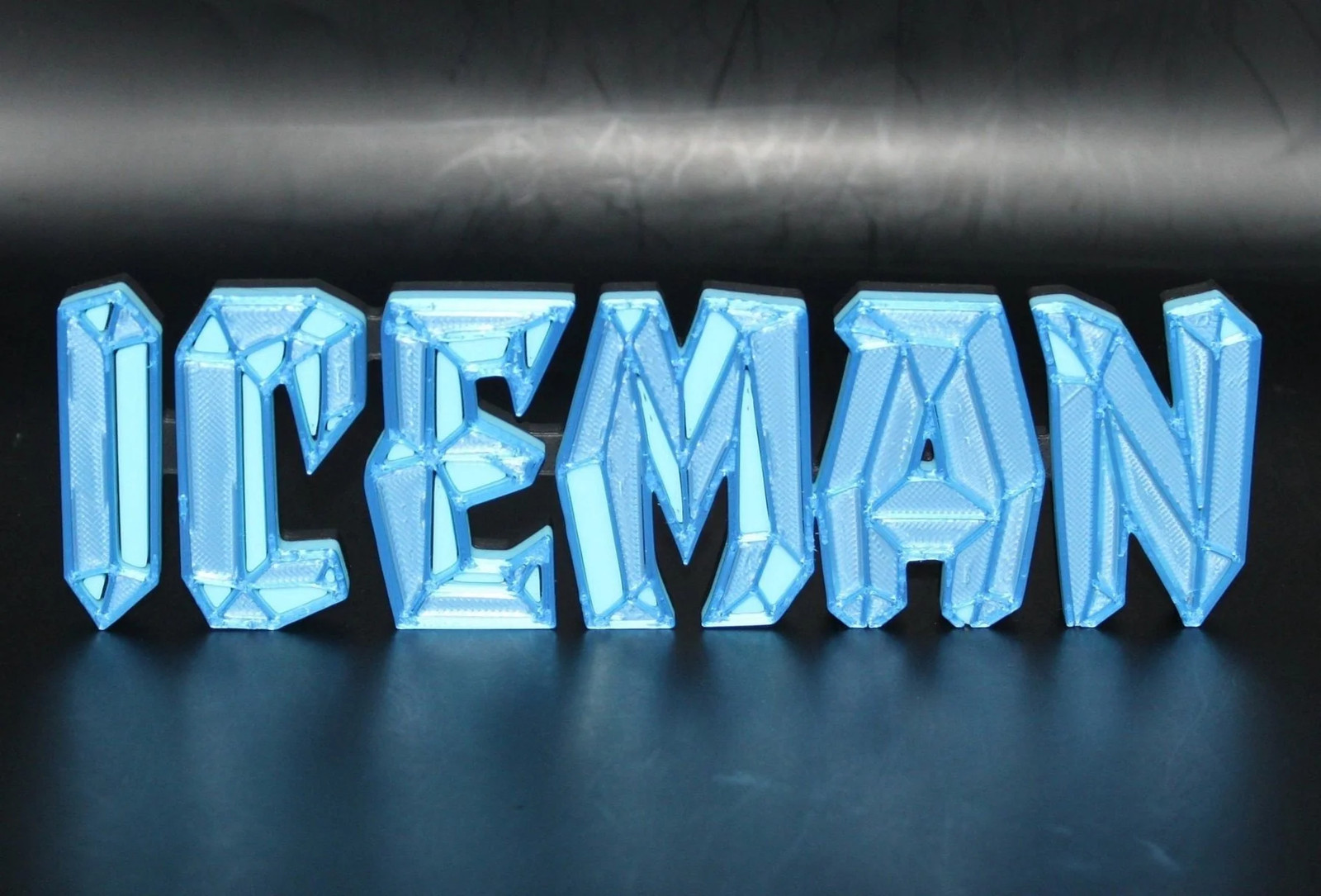 Iceman 3D printed Logo Sign Wall Desk Shelf Art
