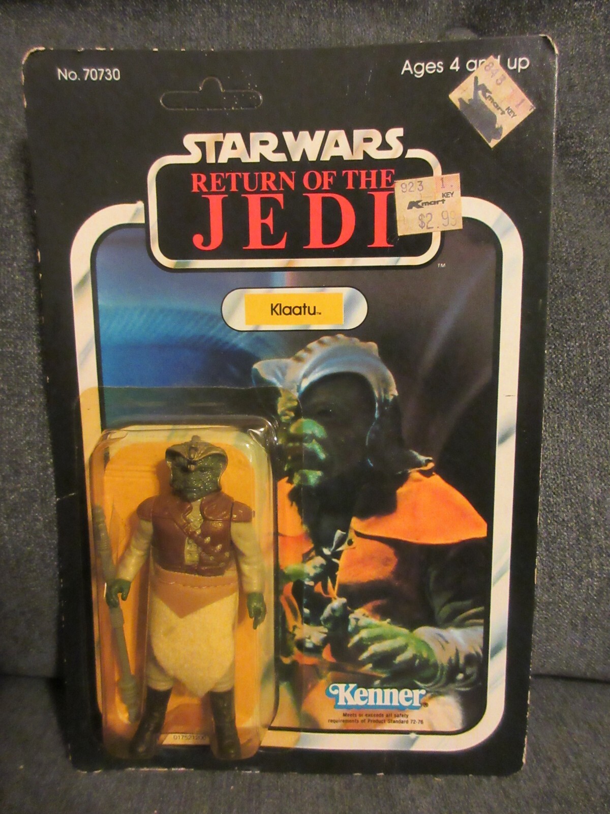 1983 Star Wars:ROTJ Klaatu Figure MIB Unpunched