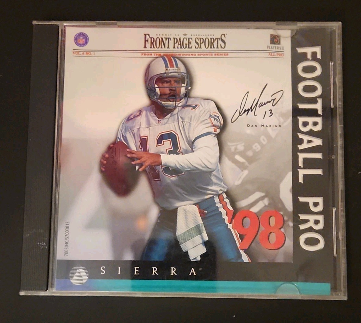 FRONT PAGE SPORTS FOOTBALL PRO '98 Sierra PC Game