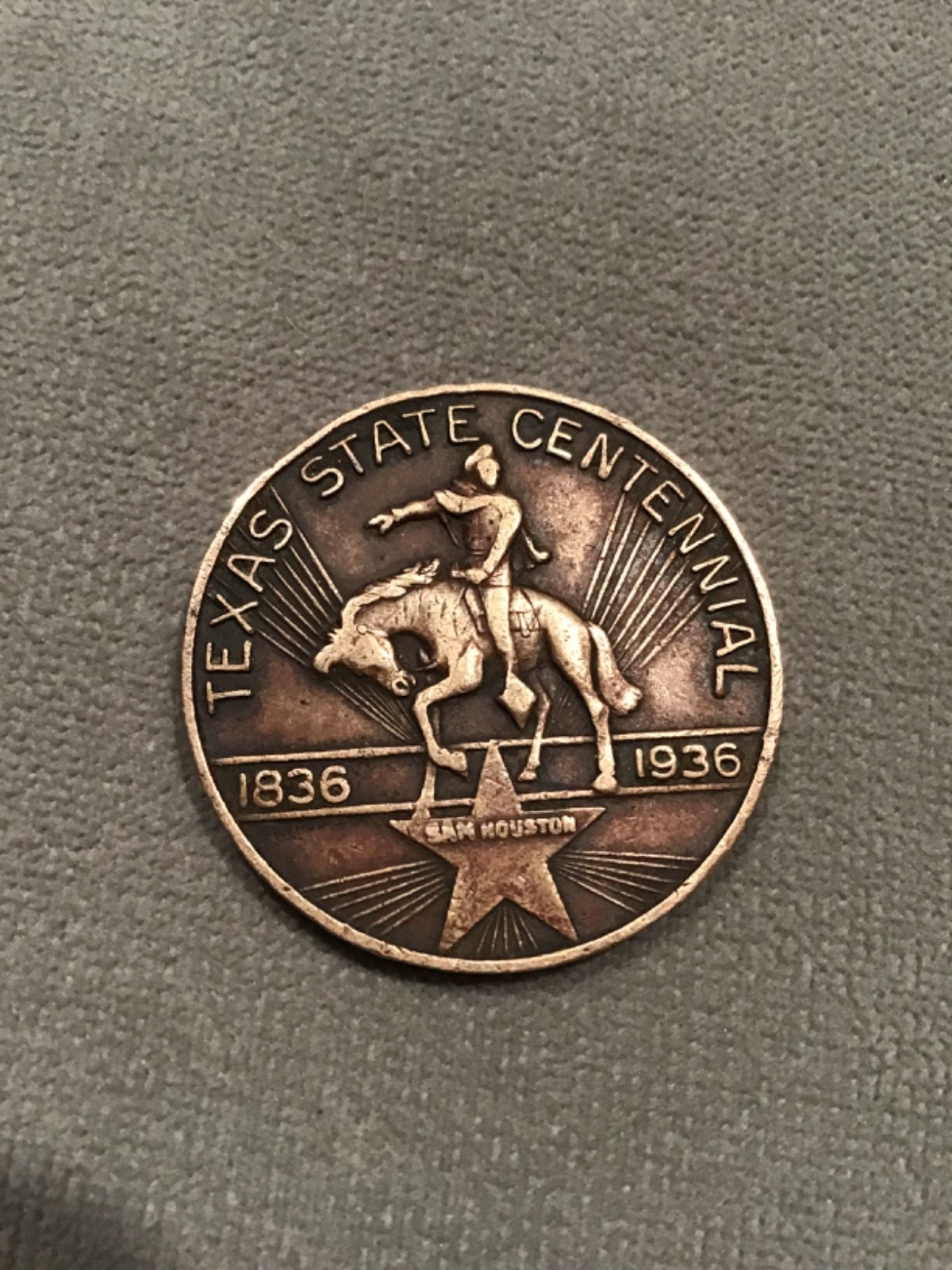 Rare 1836-1936 Texas centennial coin