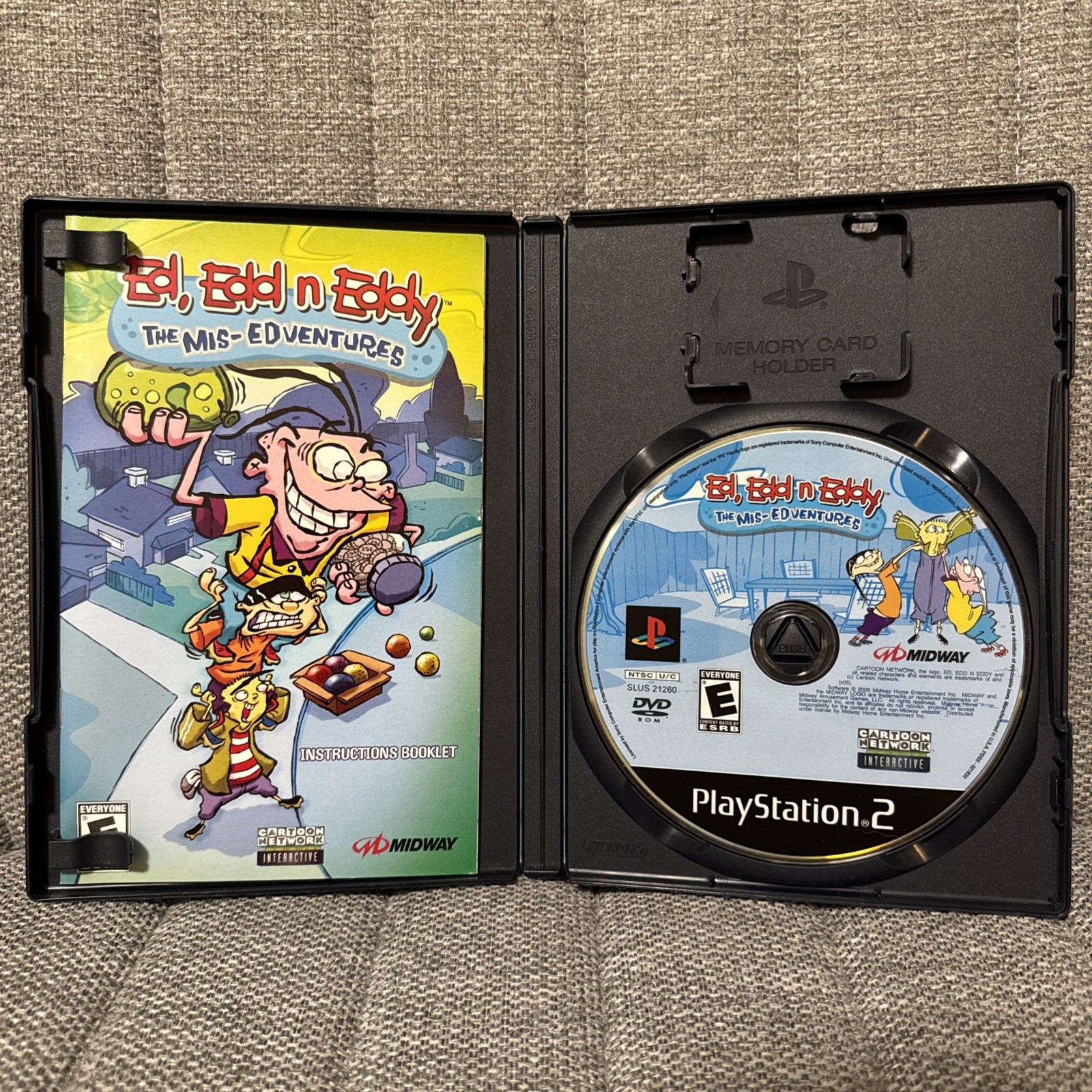 PlayStation 2: Ed, Edd n Eddy: The Mis-Edventures (w/ manual) (no case cover)