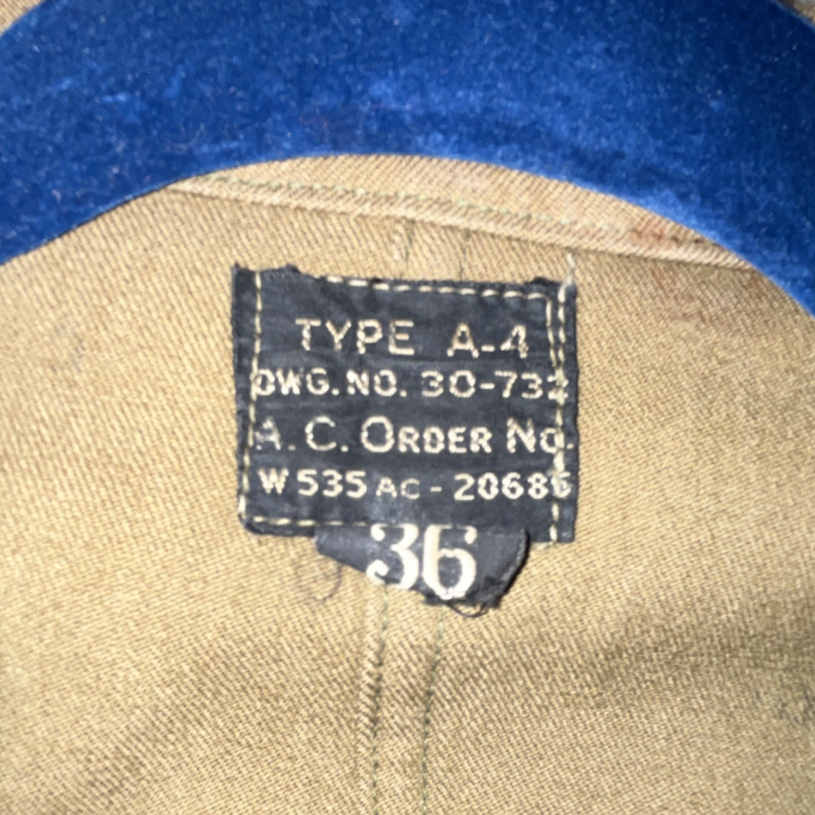 WWII US Army Type A-4 Flight Suit Coverall Size 36