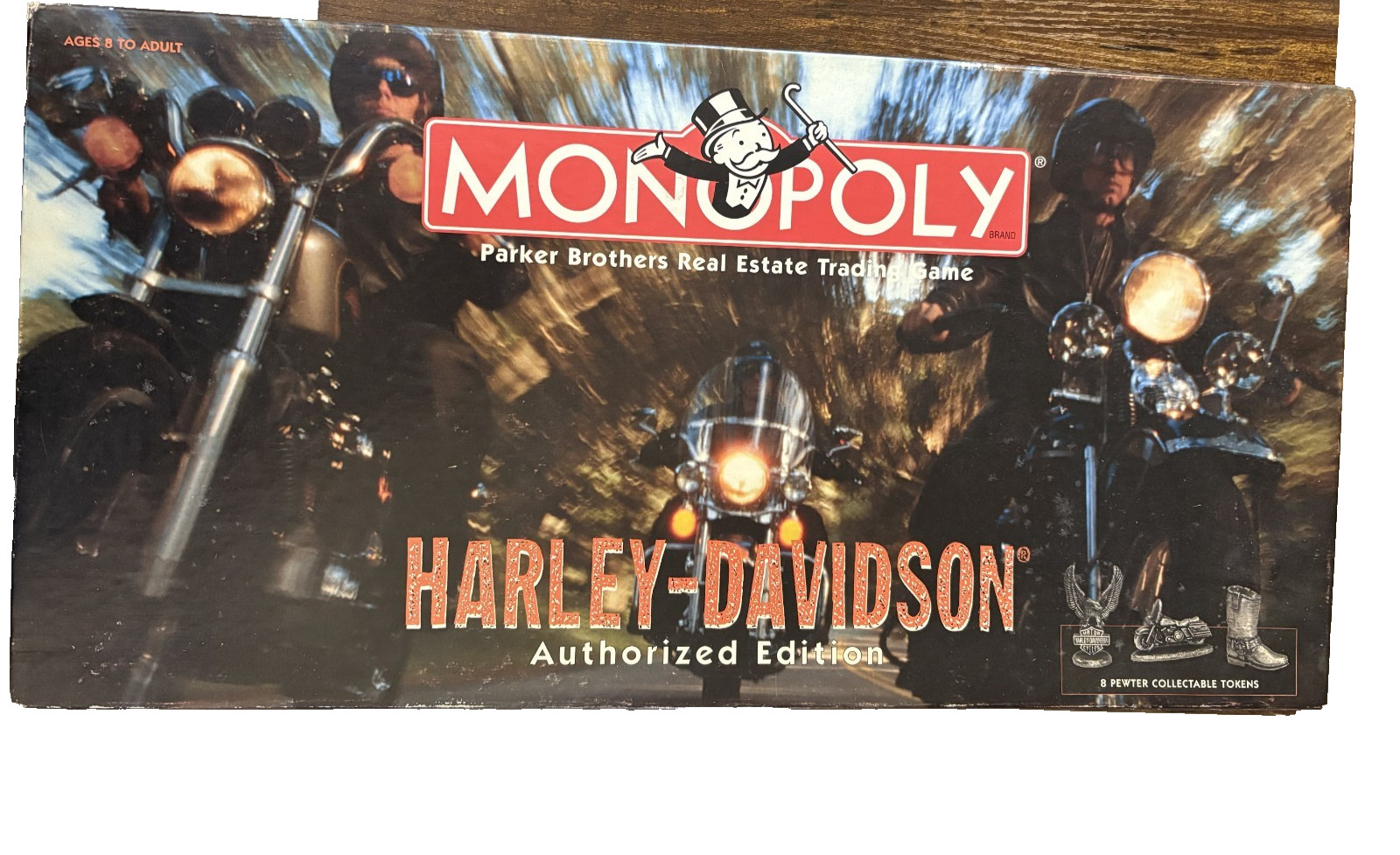 Harley Davidson Vintage 1997 Monopoly Park Brothers Authorized Edition Complete 