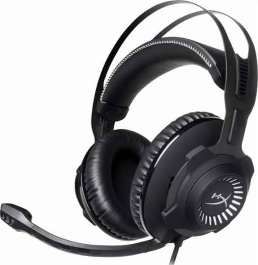 HyperX Cloud Revolver Gaming Wired Headset Black Gunmetal White - HX-HSCR-GM