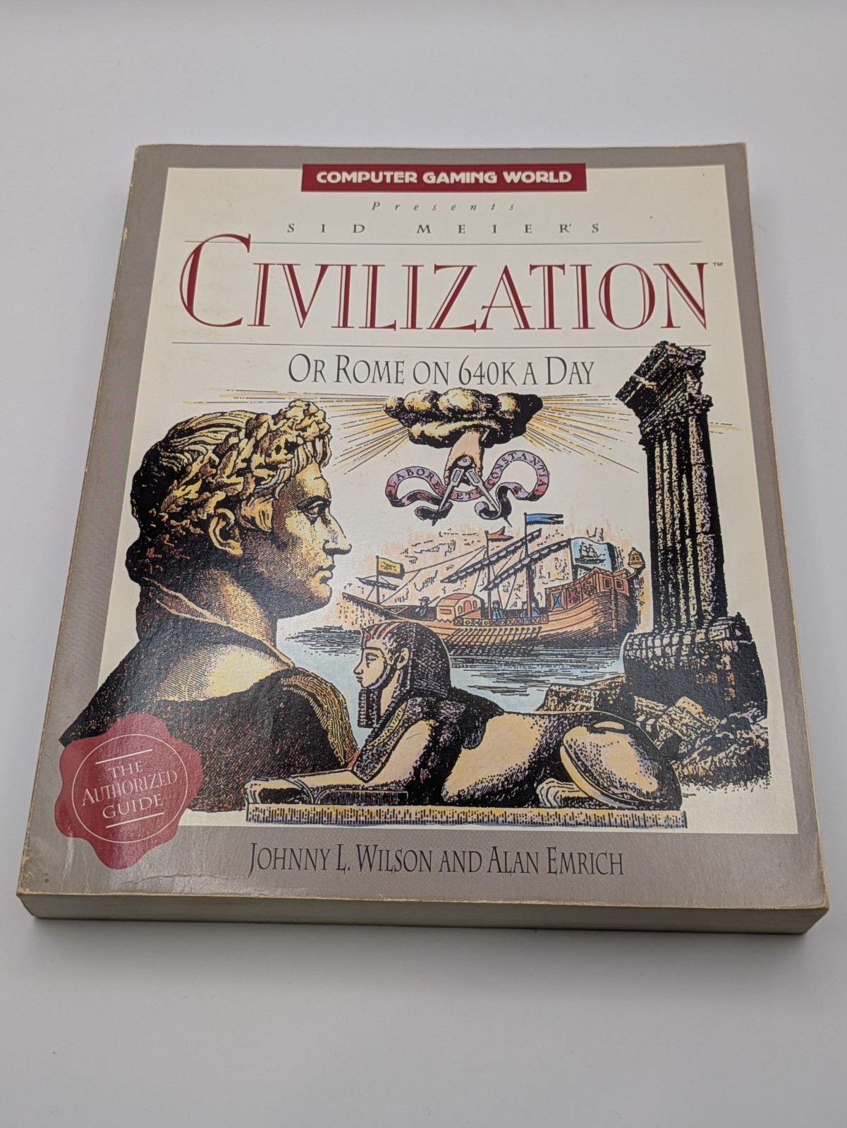 Sid Meier\'s Civilization Or Rome on 640K A Day (1992) Authorized Guide, RARE