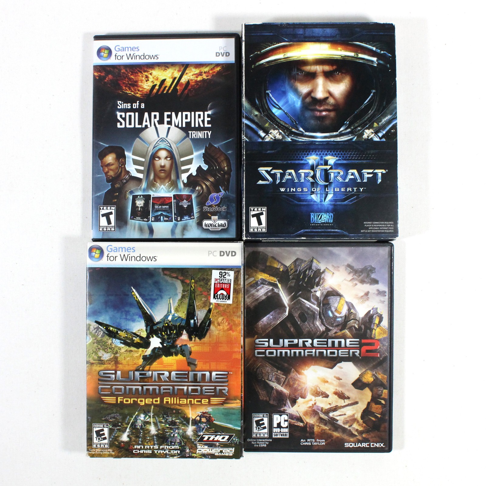 Sci-Fi Strategy RTS Lot of 4 PC Games, Keys Included - 