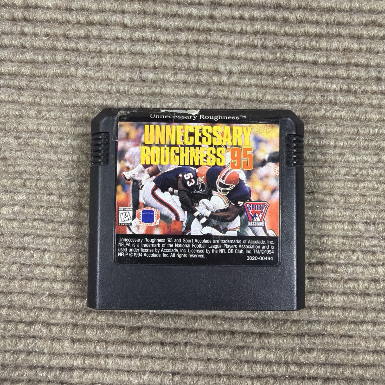 Unnecessary Roughness '95 Sega Genesis   