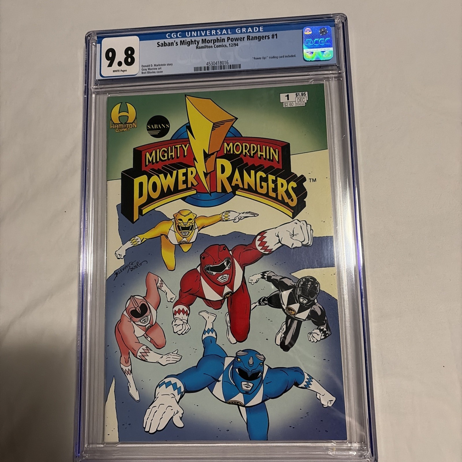 Saban's Mighty Morphin Power Rangers #1 CGC 9.8 (1994, Hamilton Comics) NM