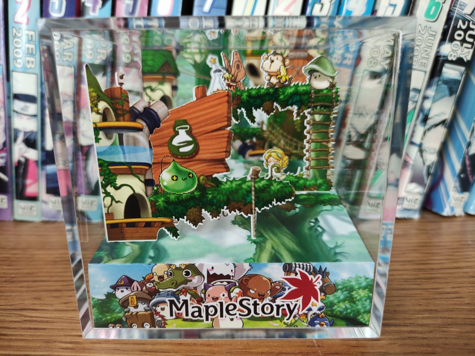 Maplestory Shades of Ellinia Town Diorama - Maplestory Gaming Cube - Fanart