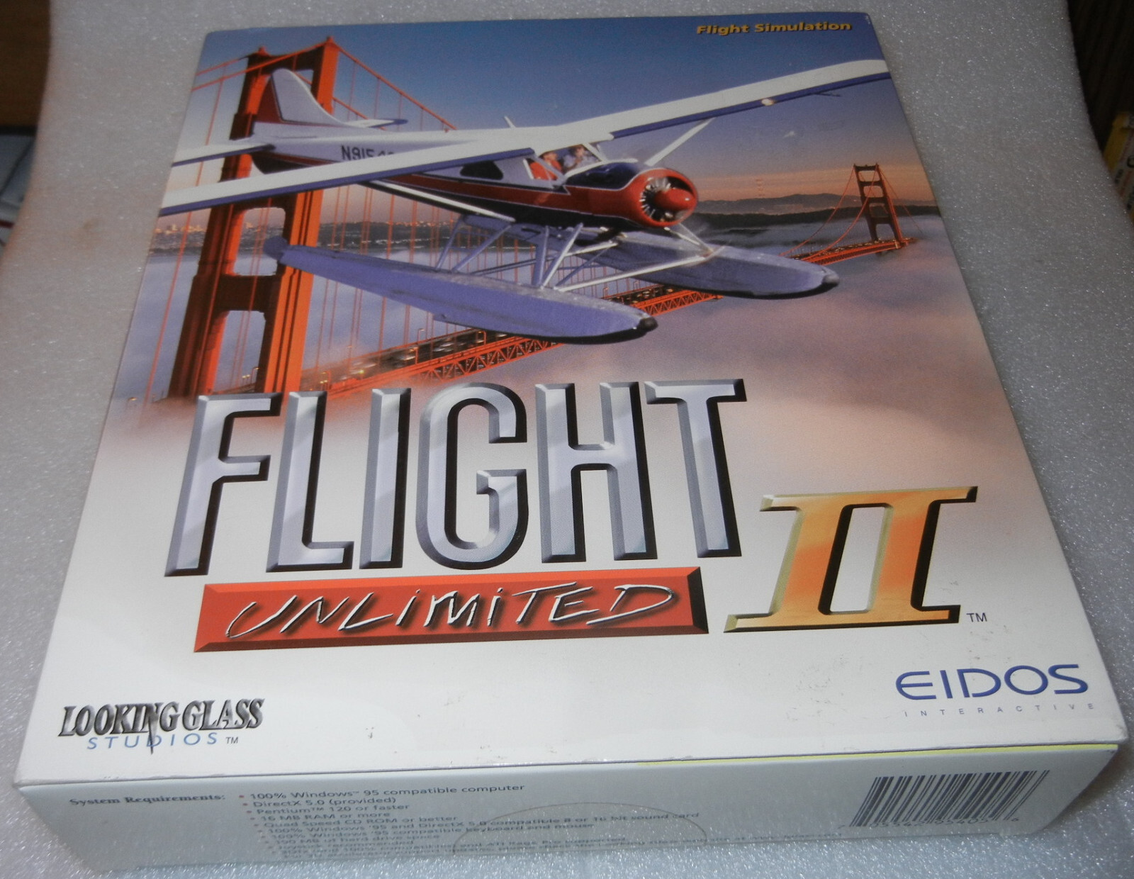 1997 Flight Unlimited 2 Vintage Large Retail Boxed PC Computer Game - NEW