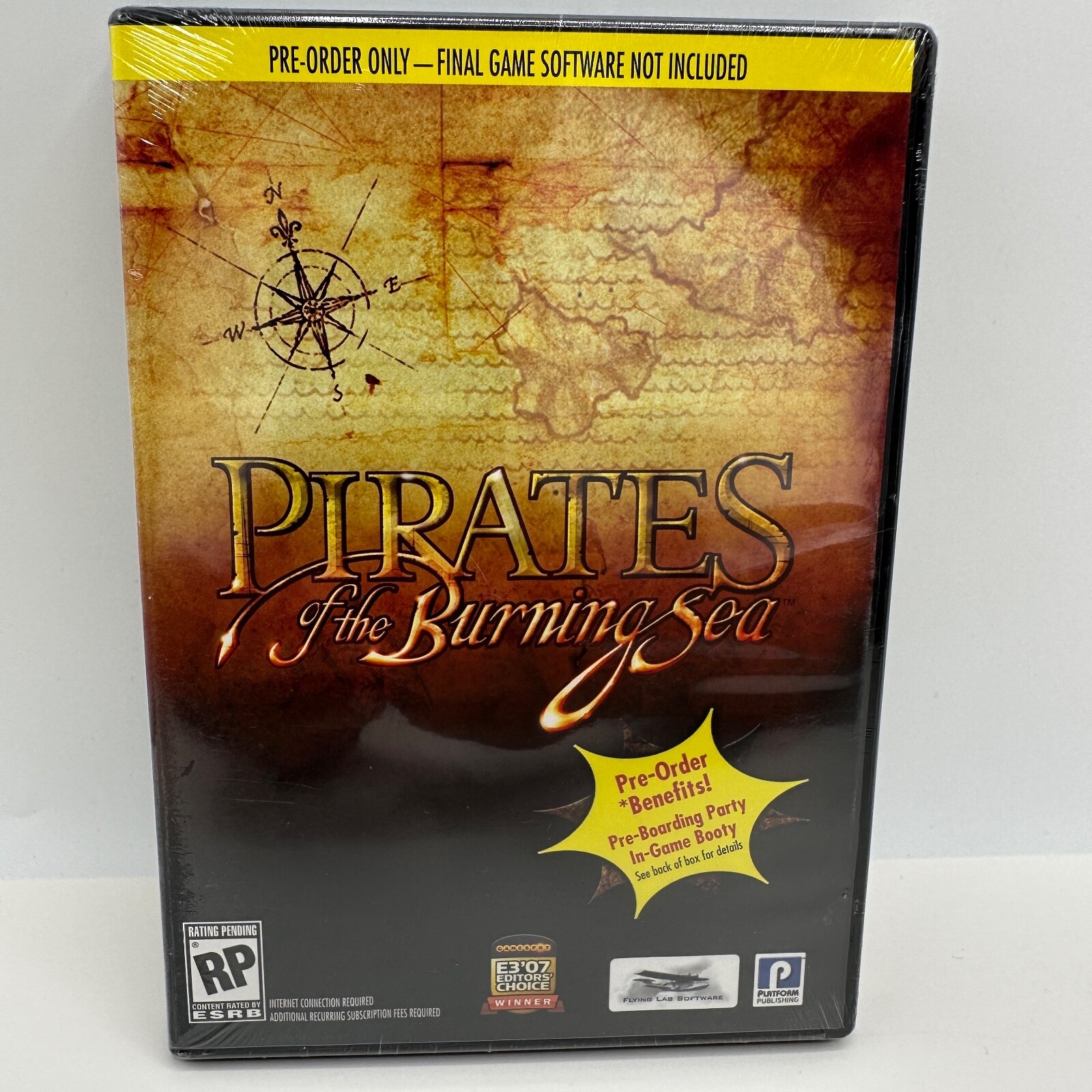 Pirates of the Burning Sea Pre-Order Content Only Factory Sealed PC DVD