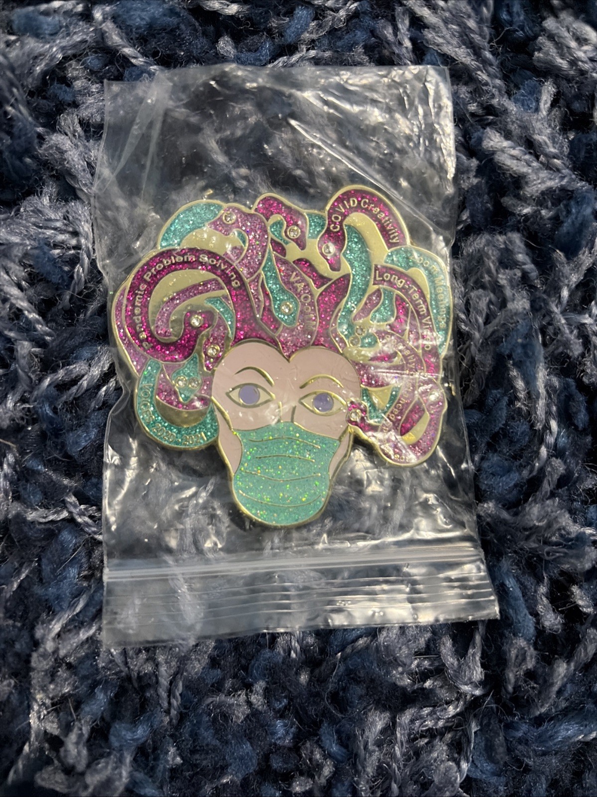 2020 Virginia Odyssey of the Mind Medusa Pin 