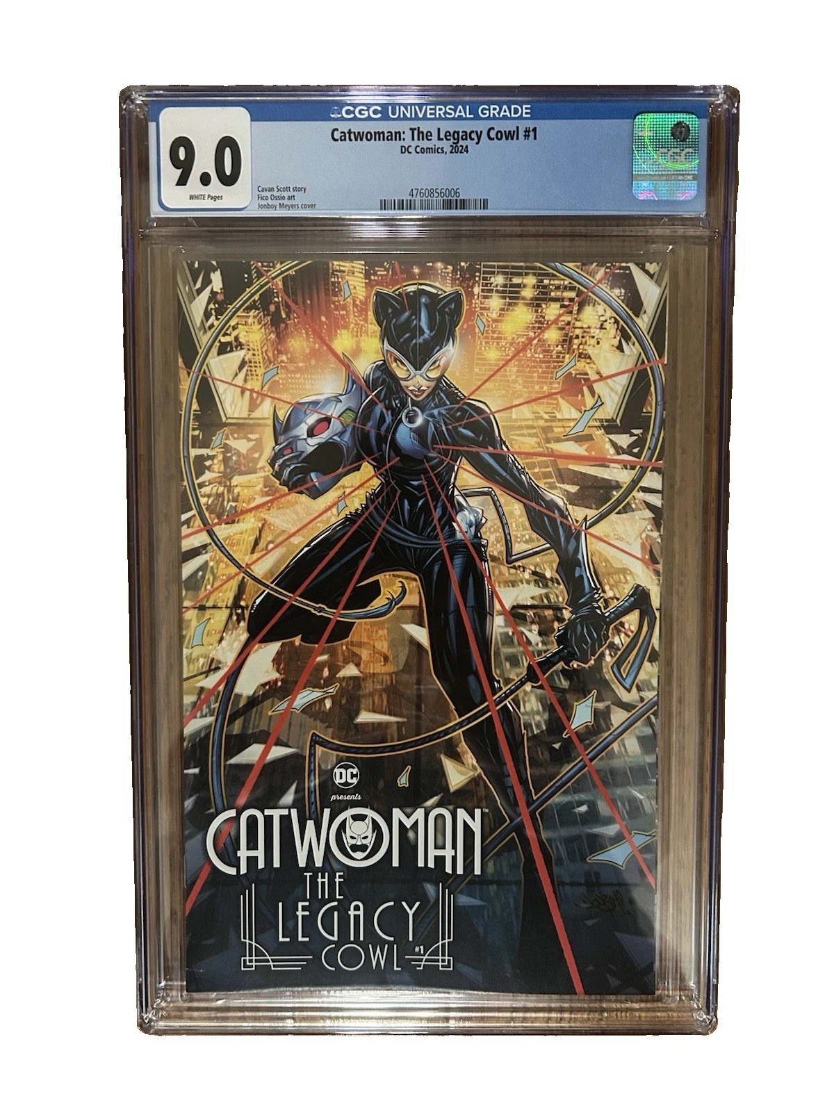 DC Comics CGC 9.0 Catwoman: The Legacy Cowl #1 Graded Trading Card 2024