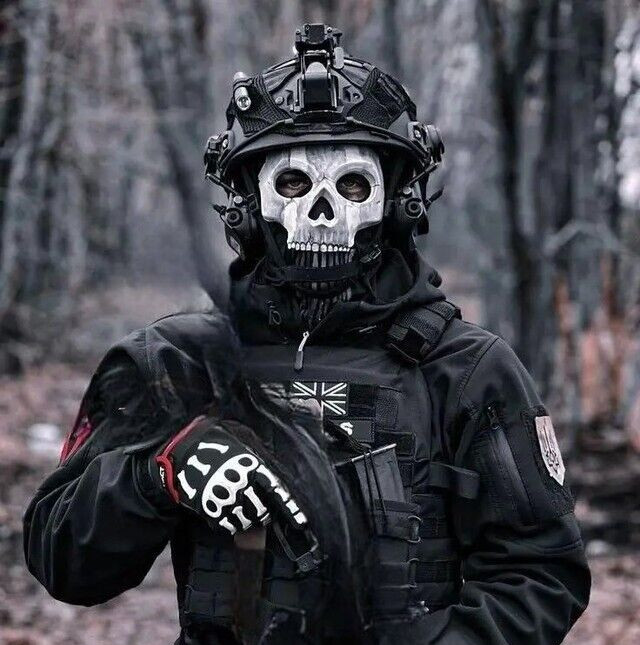 Military Grade Ghost Skull Balaclava - COD Tactical Gear new