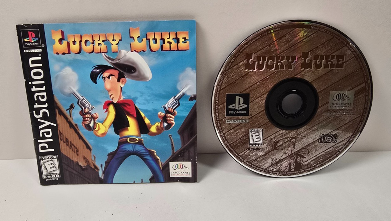 Lucky Luke - PlayStation 1, PS1 - Game and Manual only No Case Art.