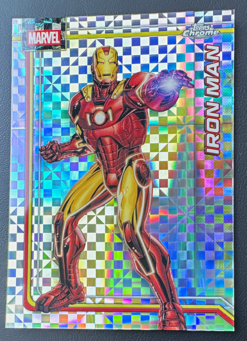 Topps 2022 Topps Chrome Marvel Iron Man Silver X-Fractor Parallel