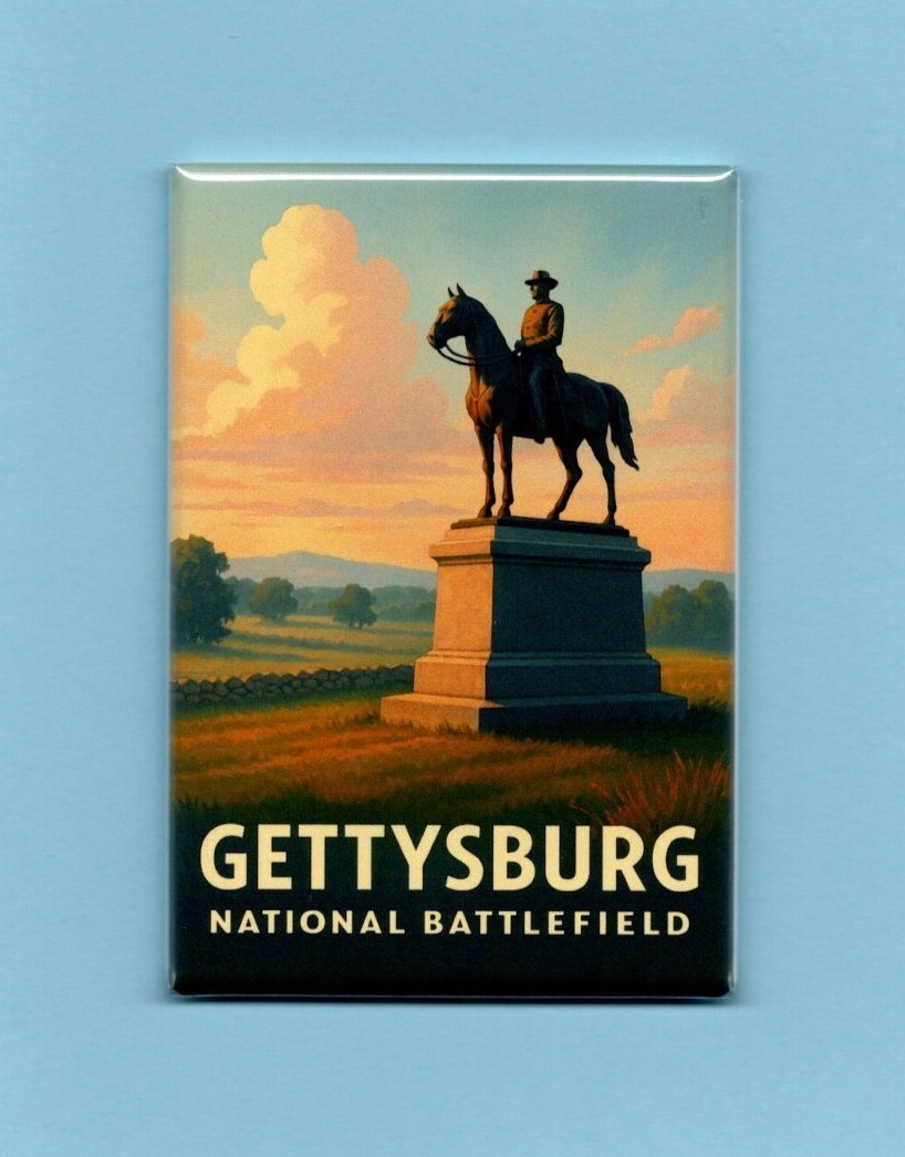 GETTYSBURG NATIONAL BATTLEFIELD *2x3 FRIDGE MAGNET* CIVIL WAR PENNSYLVANIA UNION