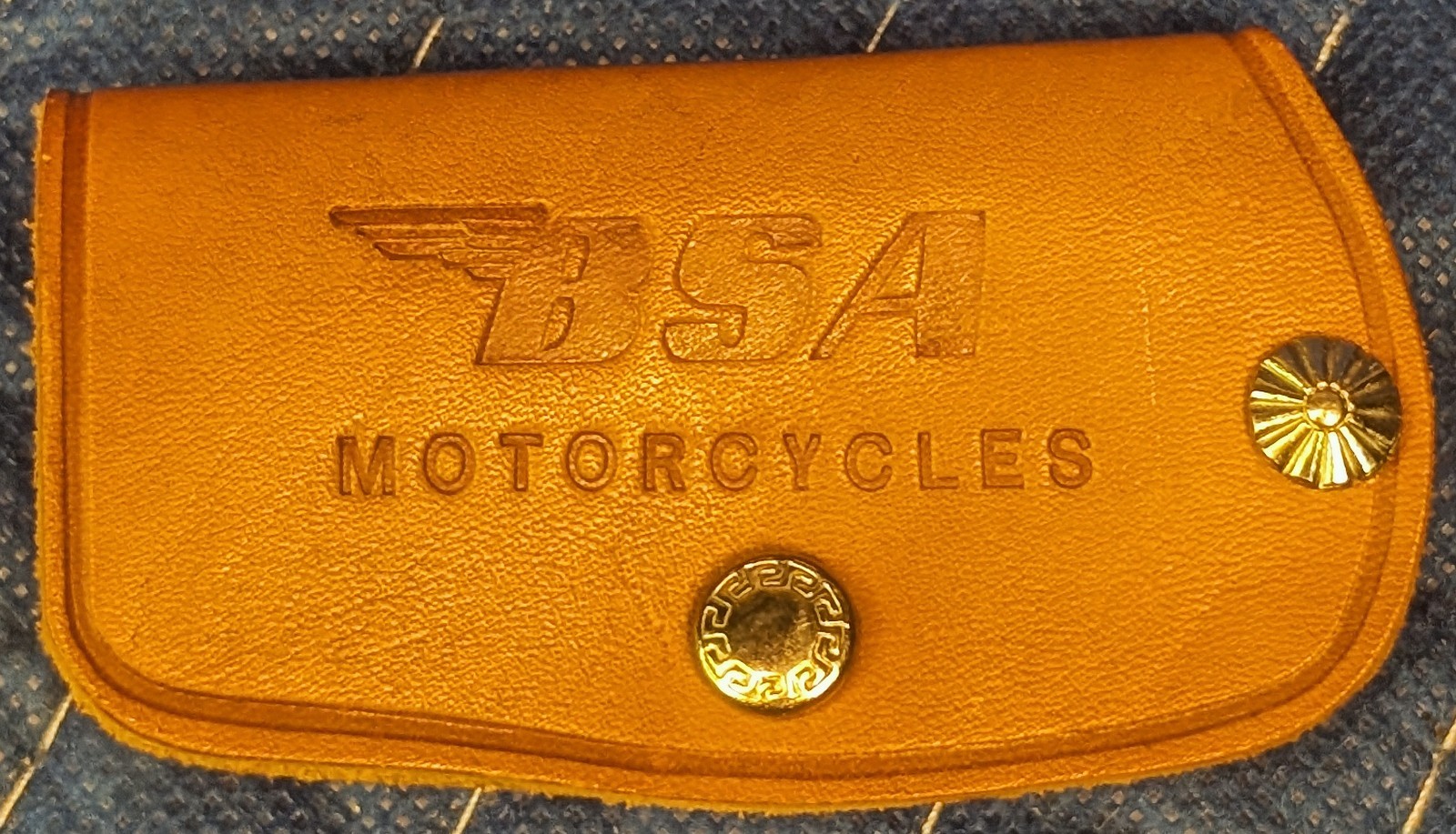 BSA Motorcycle leather key holder