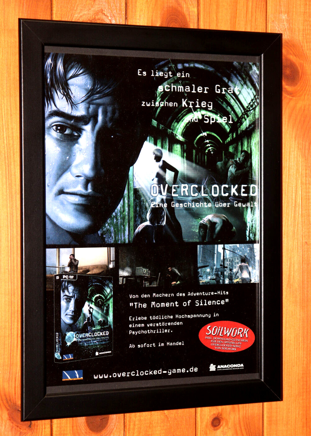 Overclocked A History of Violence Old Small Promo Poster / Ad Page Framed