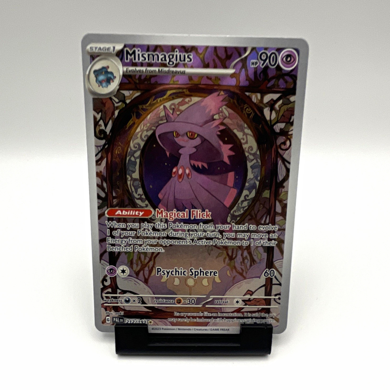 Mismagius 212/193 Pokemon TCG Paldea Evolved - Stage 1 - Holo Rare - EN 2023