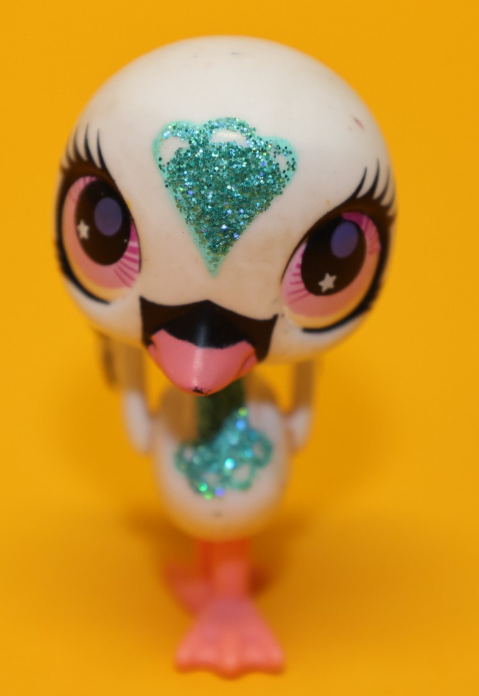 S01 Littlest Pet Shop LPS #2758 Swan Swan Tricks & Talents Hasbro