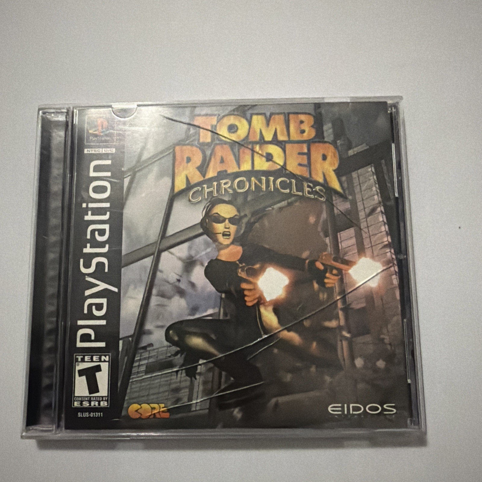 Tomb Raider Chronicles Black Label PS1 Complete w/Manual - great condition