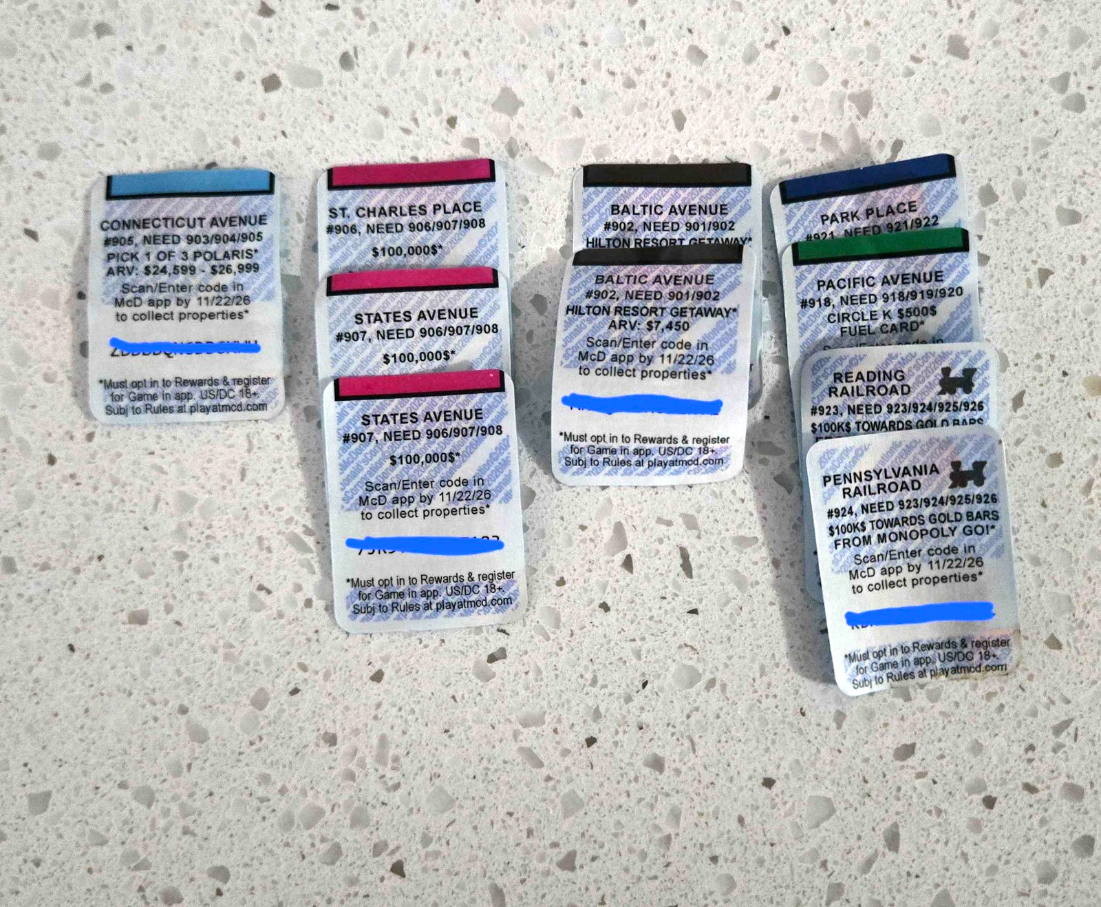 2026 McDonald's Monopoly Pick Your Piece - Complete Your Set - Digital Delivery