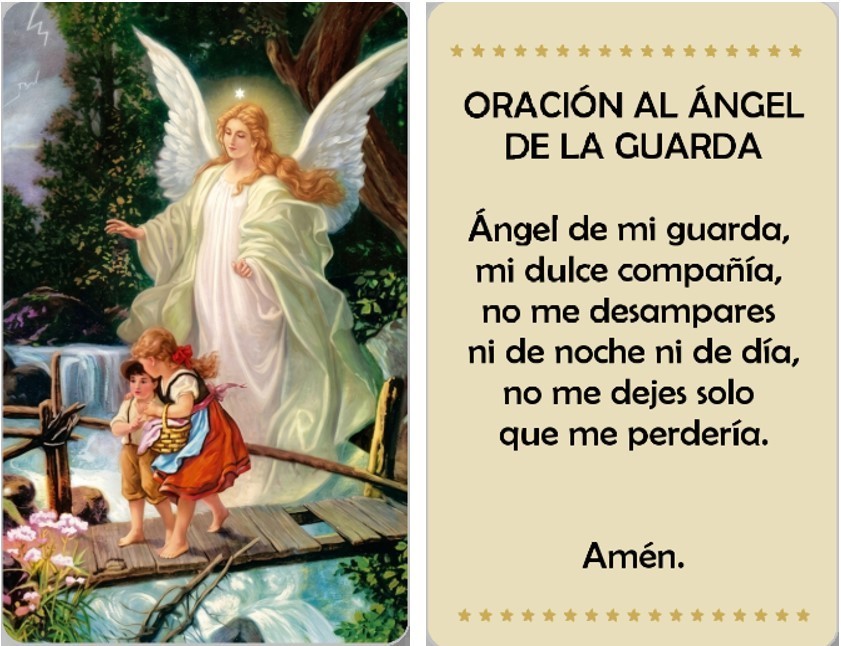Angel de la Guarda - Spanish - Hard Plastic Card