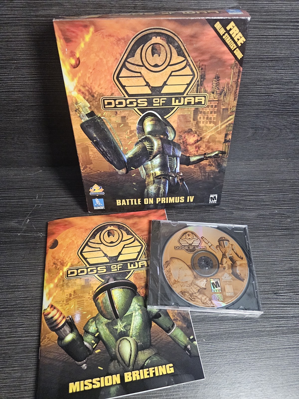 Dogs of War - Battle On Primus IV Original Game Disk & Box For PC 2000 / OF6F