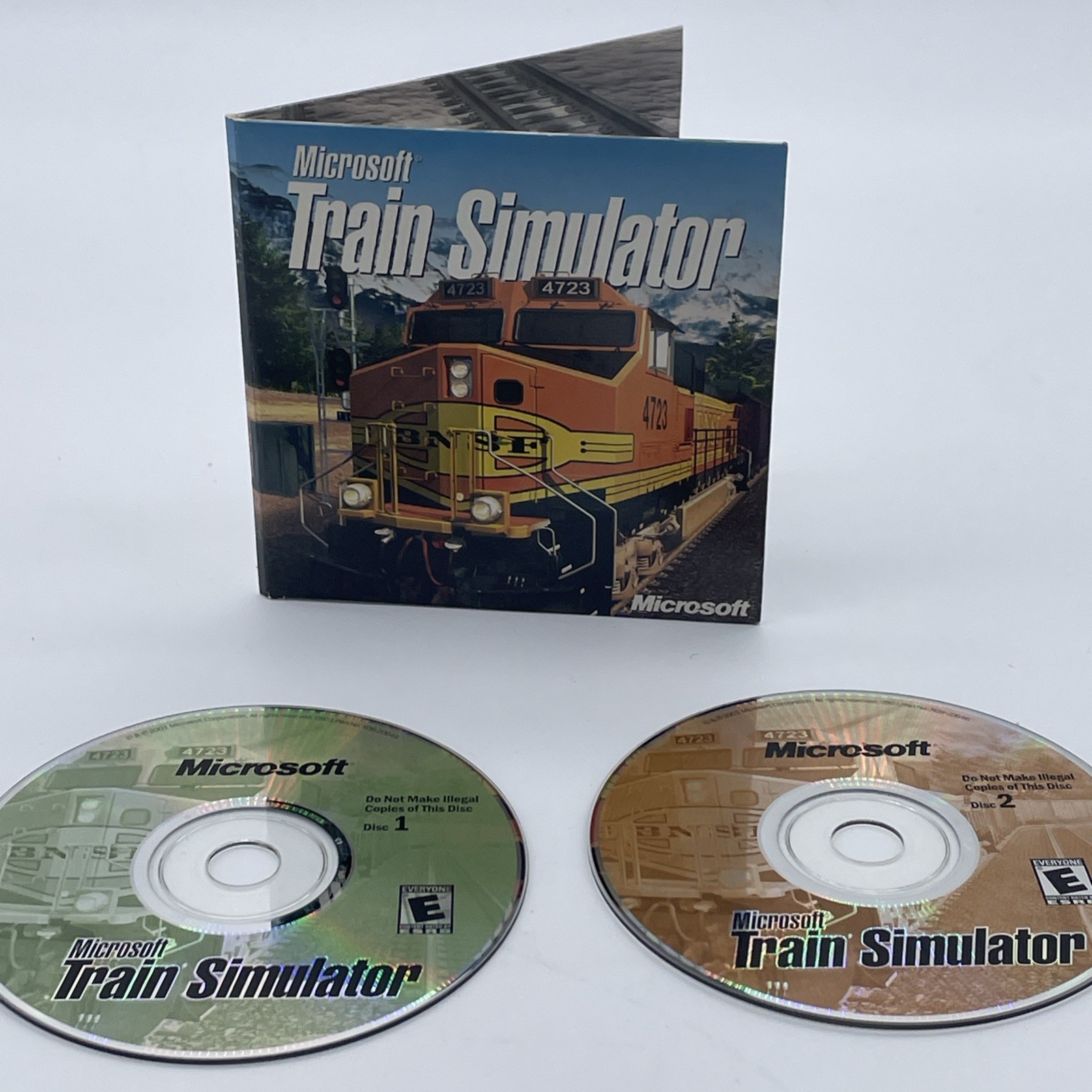 Microsoft Train Simulator PC CD-ROM 2 Disc Set 2002 Game/Simulator
