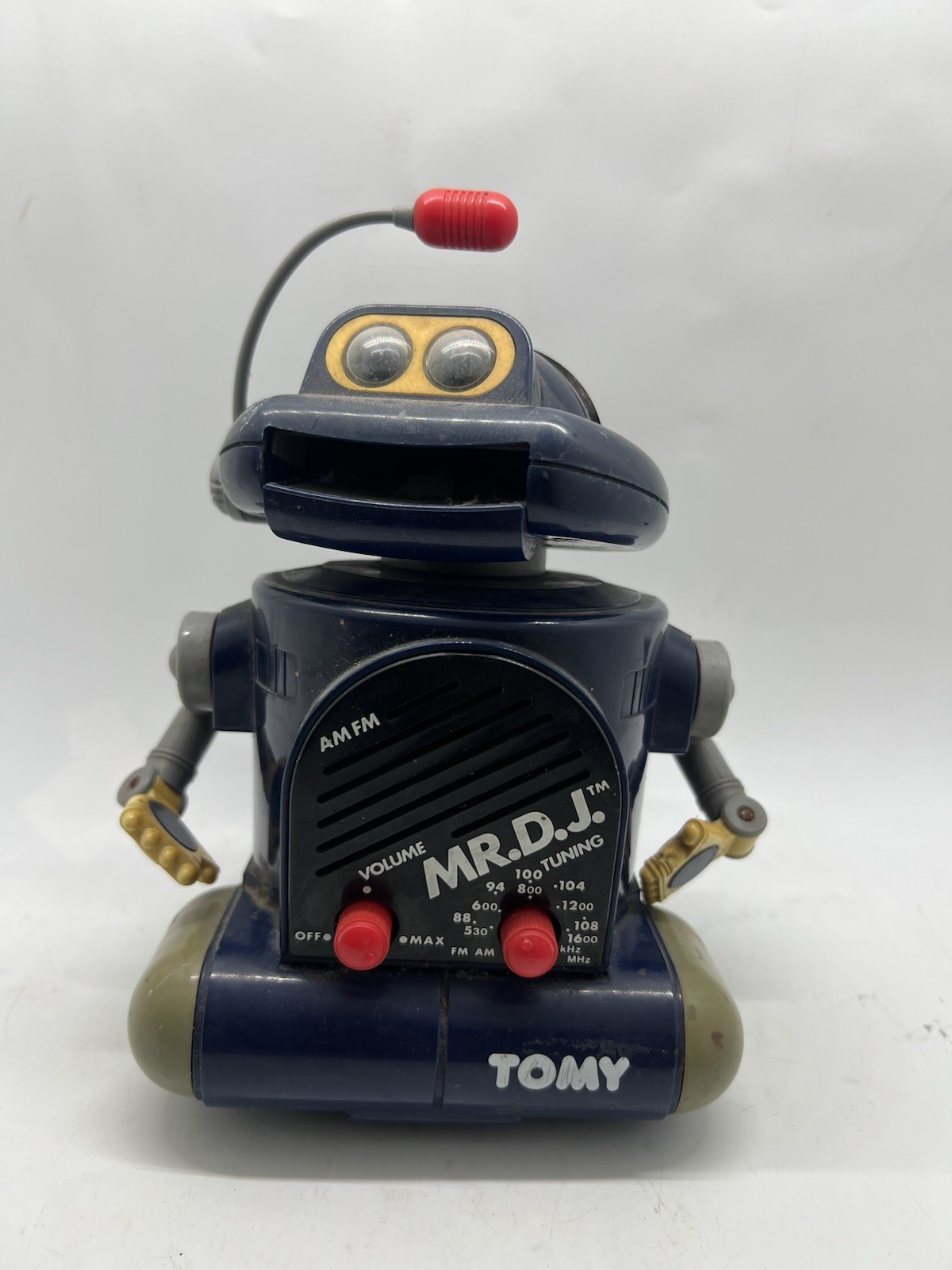 Tomy dancing robot  Dj Radio 1980s Fully Working All Complete No Battery Cover