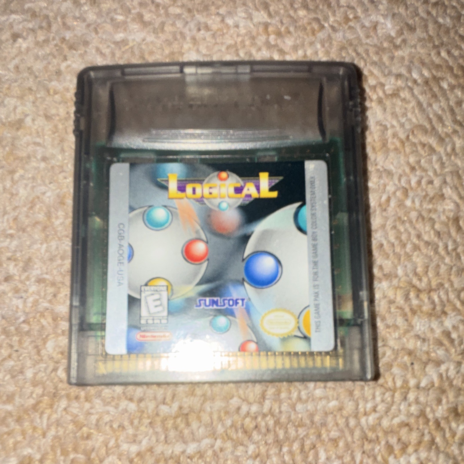 Sunsoft Logical Nintendo Game Boy Color Cartridge NTSC-U/C E-Everyone