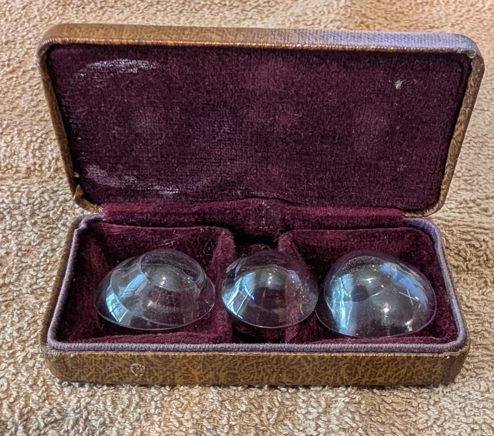 Vintage Scleral Contact Lenses Set with Case