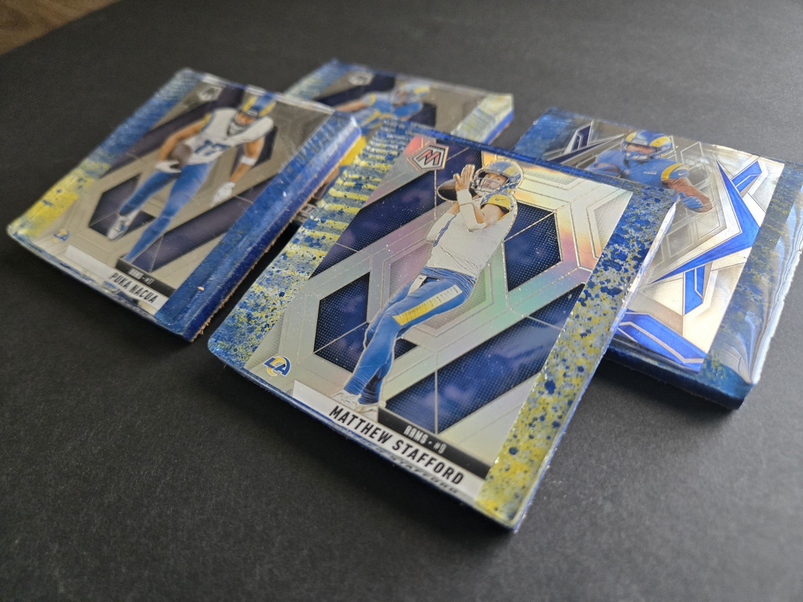 Handmade L.A. Rams Sports Card Epoxy Coasters | Rams Fan Gift | Man Cave Decor