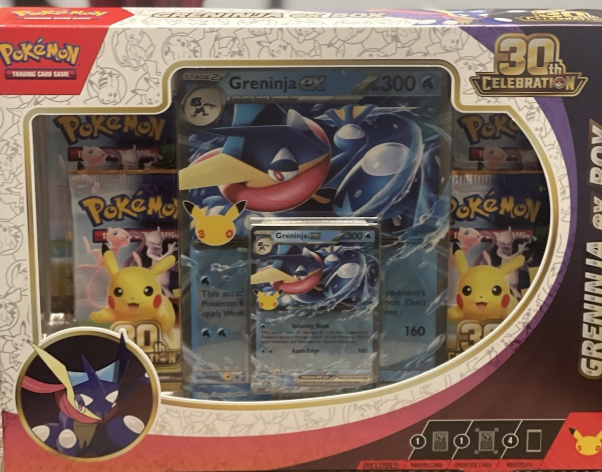 Pokemon TCG 30th Anniversary Greninja EX Box