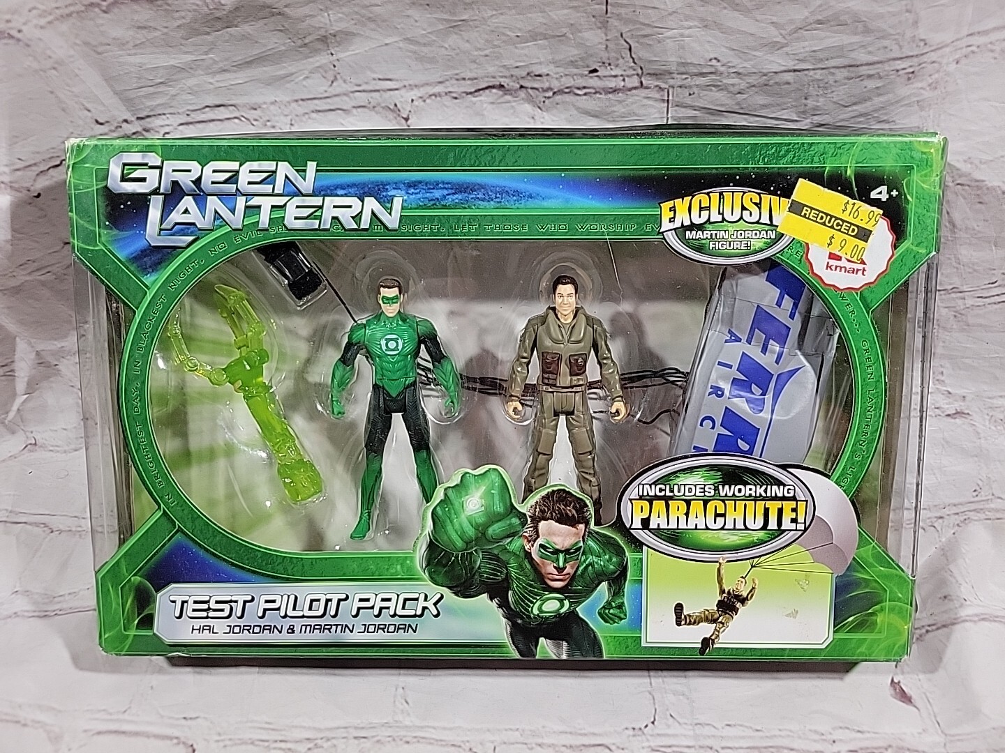 Green Lantern Action Figure Set Kmart Hal & Martin Jordan Test Pilot Damaged 