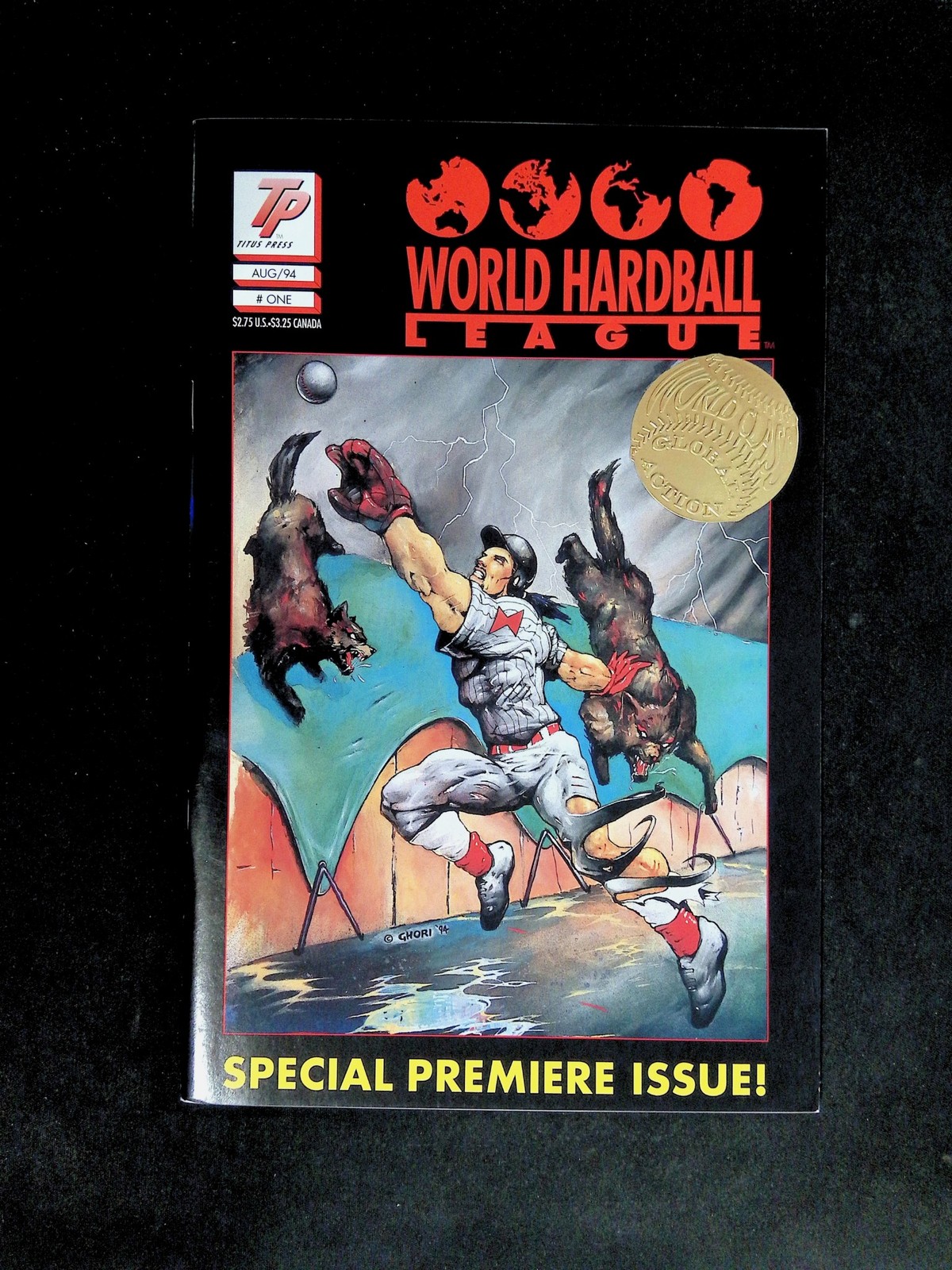 World Hardball League #1  Titan Comics 1994 VF+