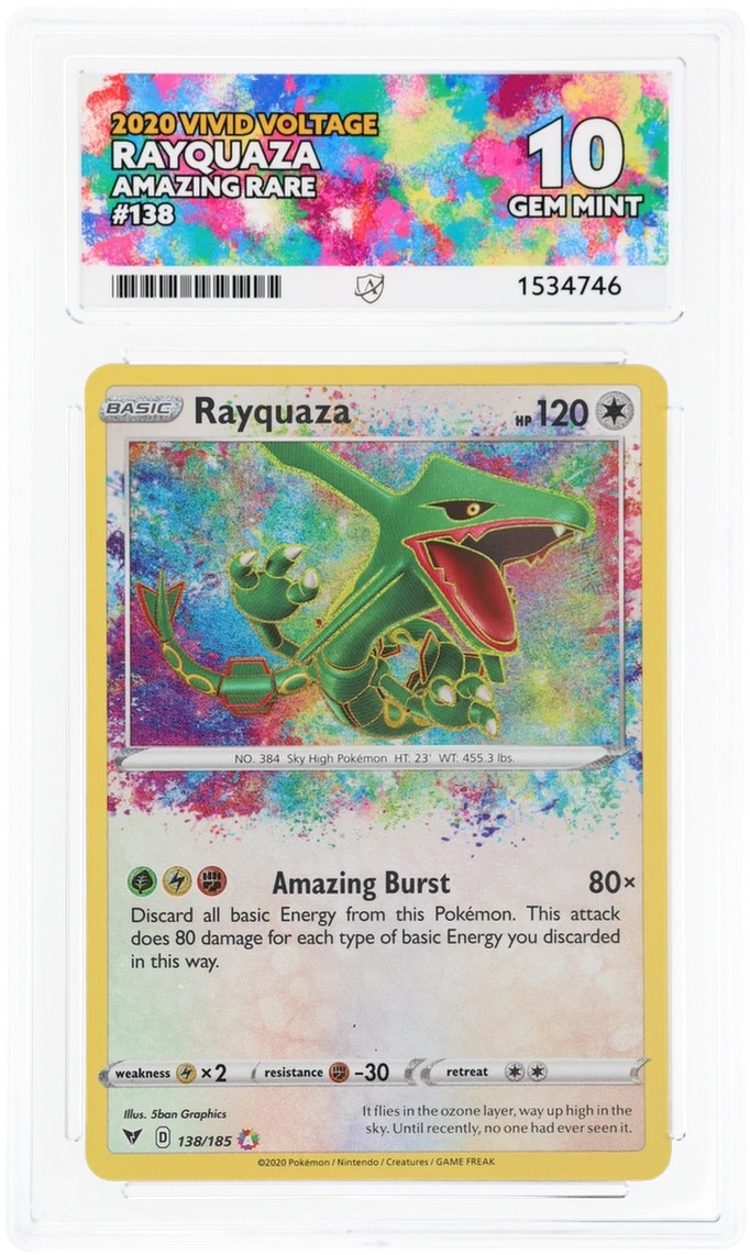ACE 10 Rayquaza 138/185 Vivid Voltage Gem Mint Pokemon