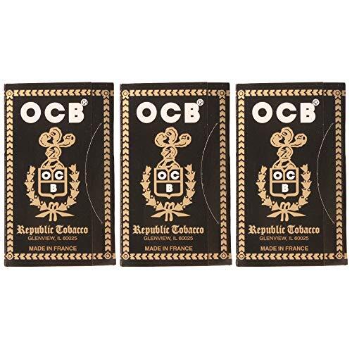 OCB Ungummed Cigarette Paper 1.5 1 1/2 Rolling Paper 450 Leaves Total 3 Booklets