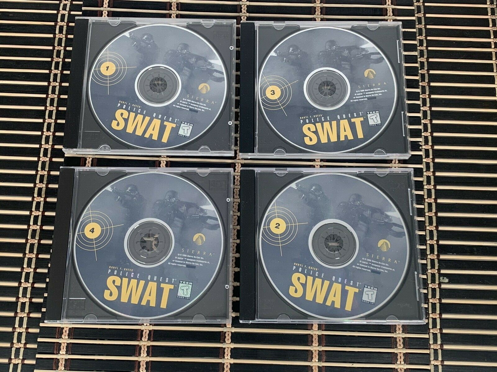 Police Quest SWAT Collection Series 4 Disc PC Game Sierra Windows Vintage Retro