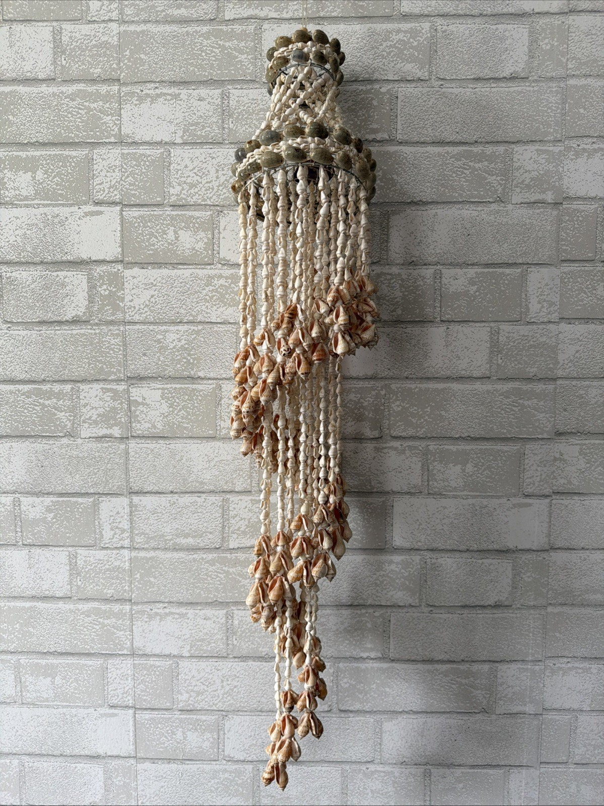 Vintage Spiral Chandelier Bubble Shell Hanging Wind Chime Design 6