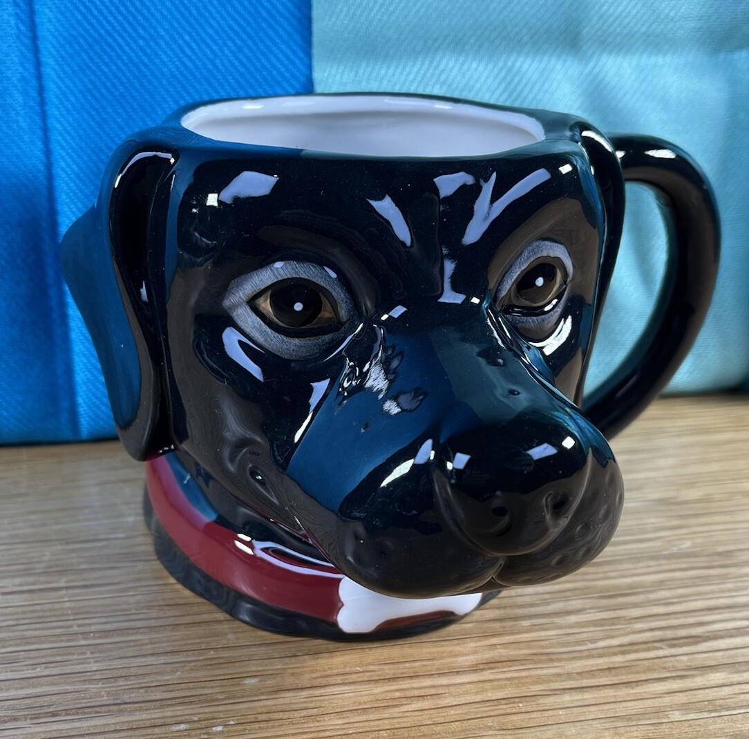 BLACK LABRADOR shaped Ceramic Mug Ideal Gift