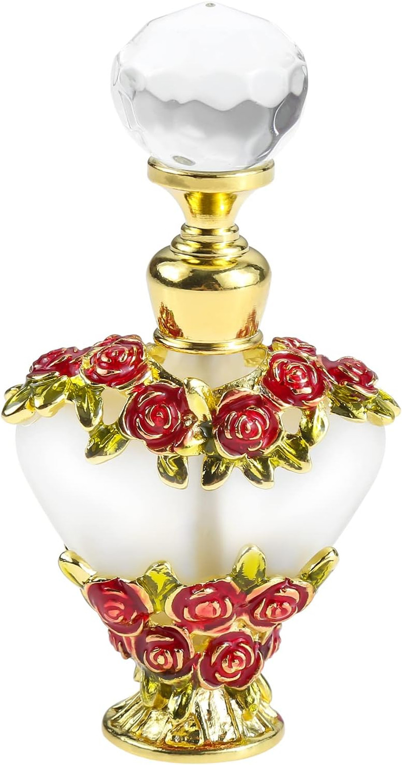Fancy Decorative Perfume Bottle, Vintage Crystal Refillable Empty Perfume Bottle