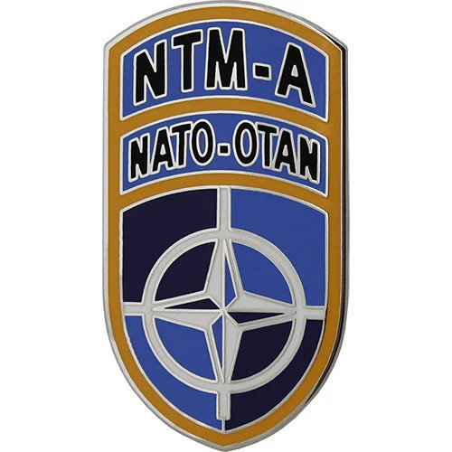 Army Identification ID Badge (CSIB) NATO Training Mission Afghanistan