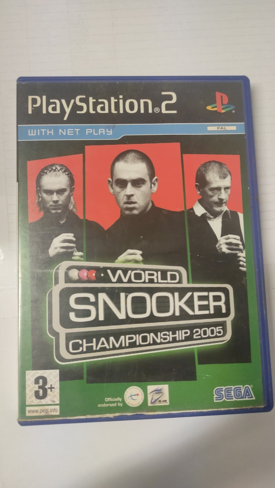 WORLD SNOOKER CHAMPIONSHIP 2005 PS2 GREAT CONDITION ENG COVER NO BOOKLET